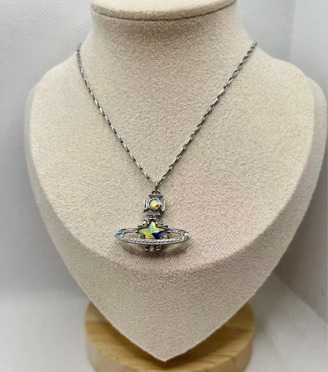 비비안웨스트우드 아카이브 크리스탈 스타 orb 팬던트 목걸이 상품이미지6