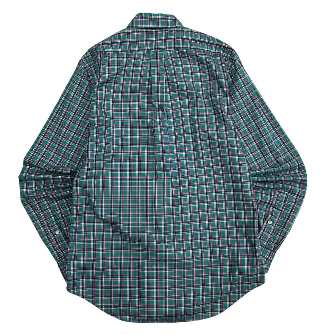 폴로 랄프로렌 딸기우유맛 포니 그린 체크 셔츠 상품이미지3