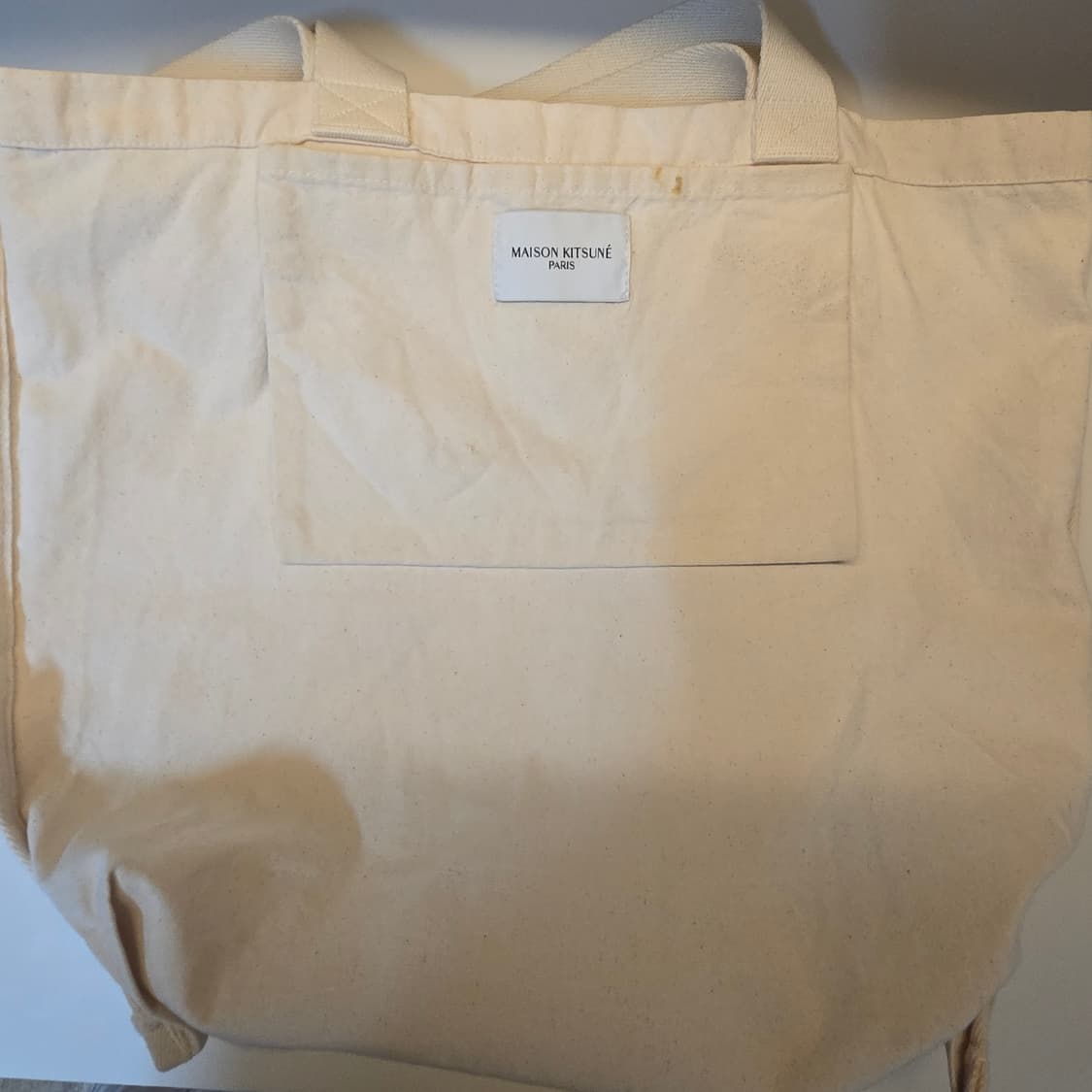 메종키츠네 폭스헤드 토트백 에크루 상품이미지4