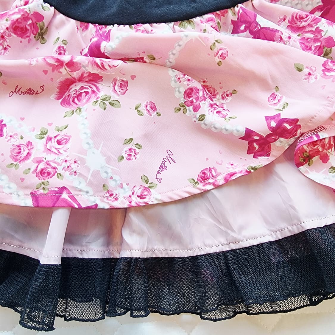 마즈  슈가글로스  로즈 리본 스커트 상품이미지5