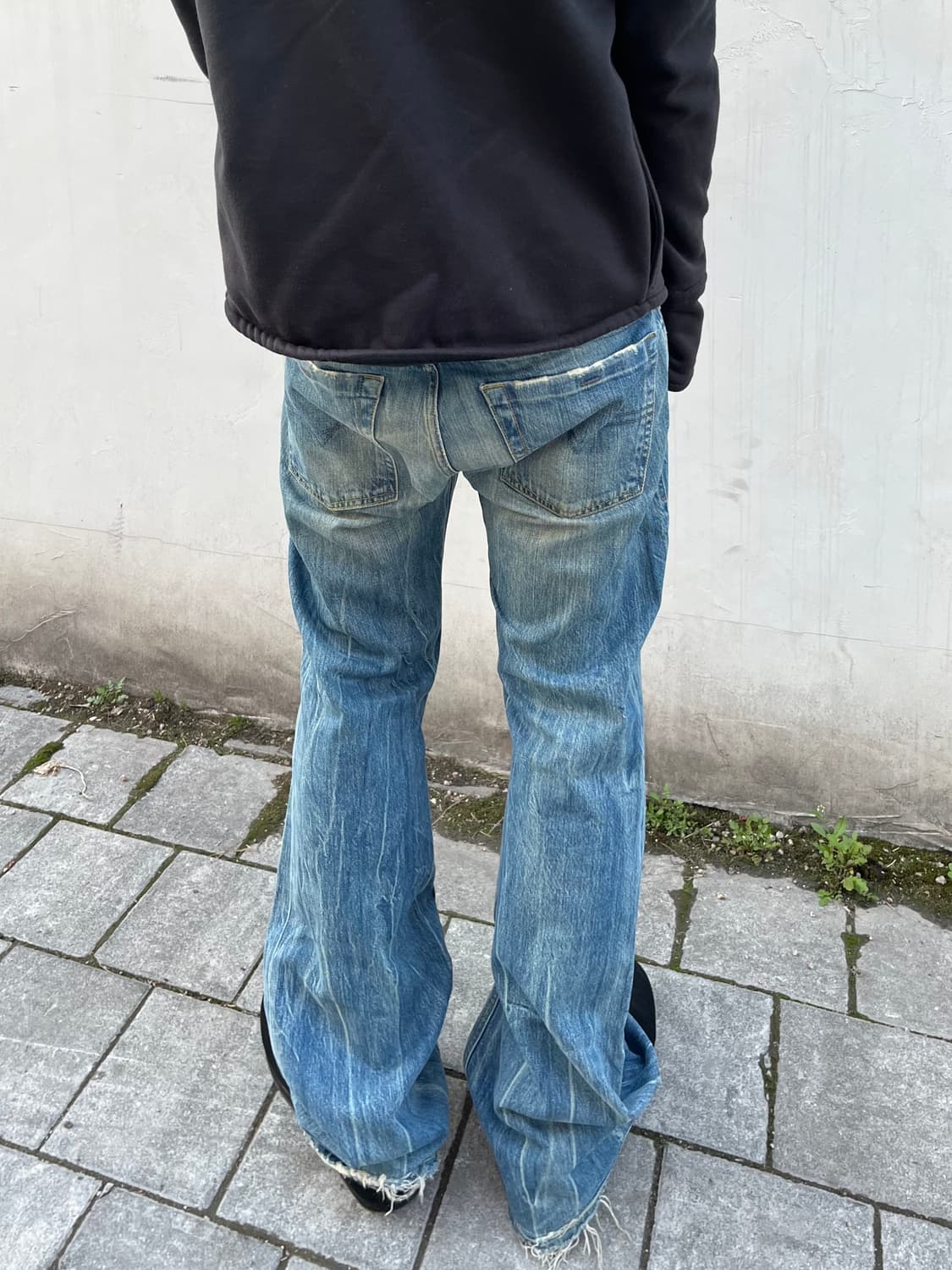 디젤 워싱 플레어 데님팬츠 상품이미지1