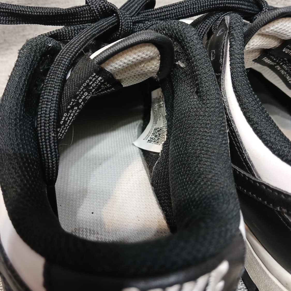 나이키 덩크로우 검흰 운동화 상품이미지5