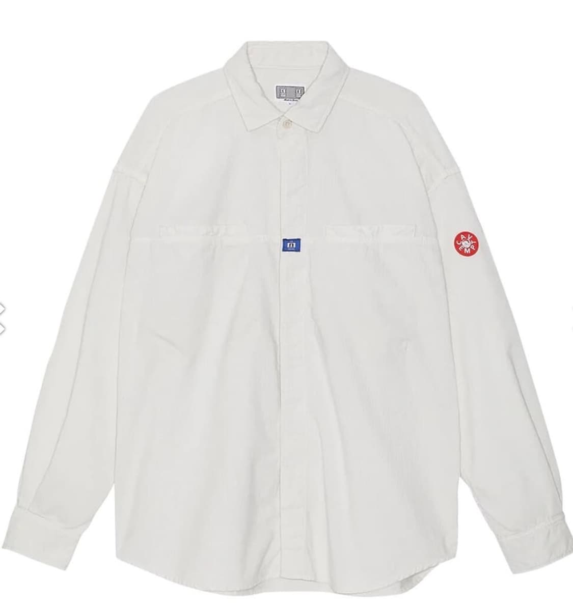 XL) 카브엠트 오버다이 코듀로이 빅 셔츠 화이트 새상품 상품이미지1