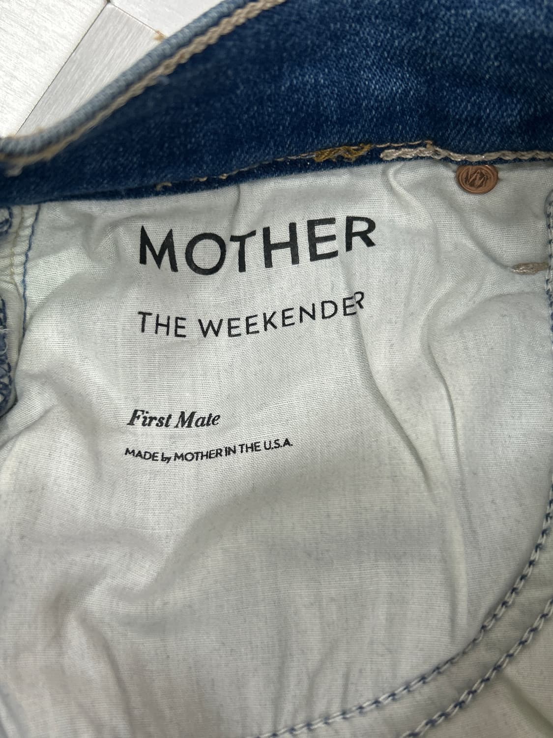 MOTHER 마더 부츠컷 약스판 데님 청바지 25인치 상품이미지5