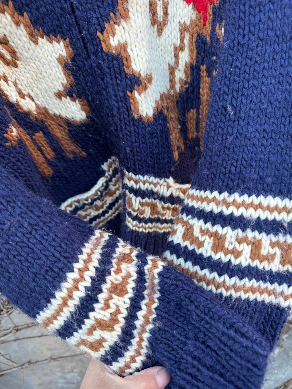 Gotcha japan 일본 빈티지 코위찬 스웨터 자켓 상품이미지5