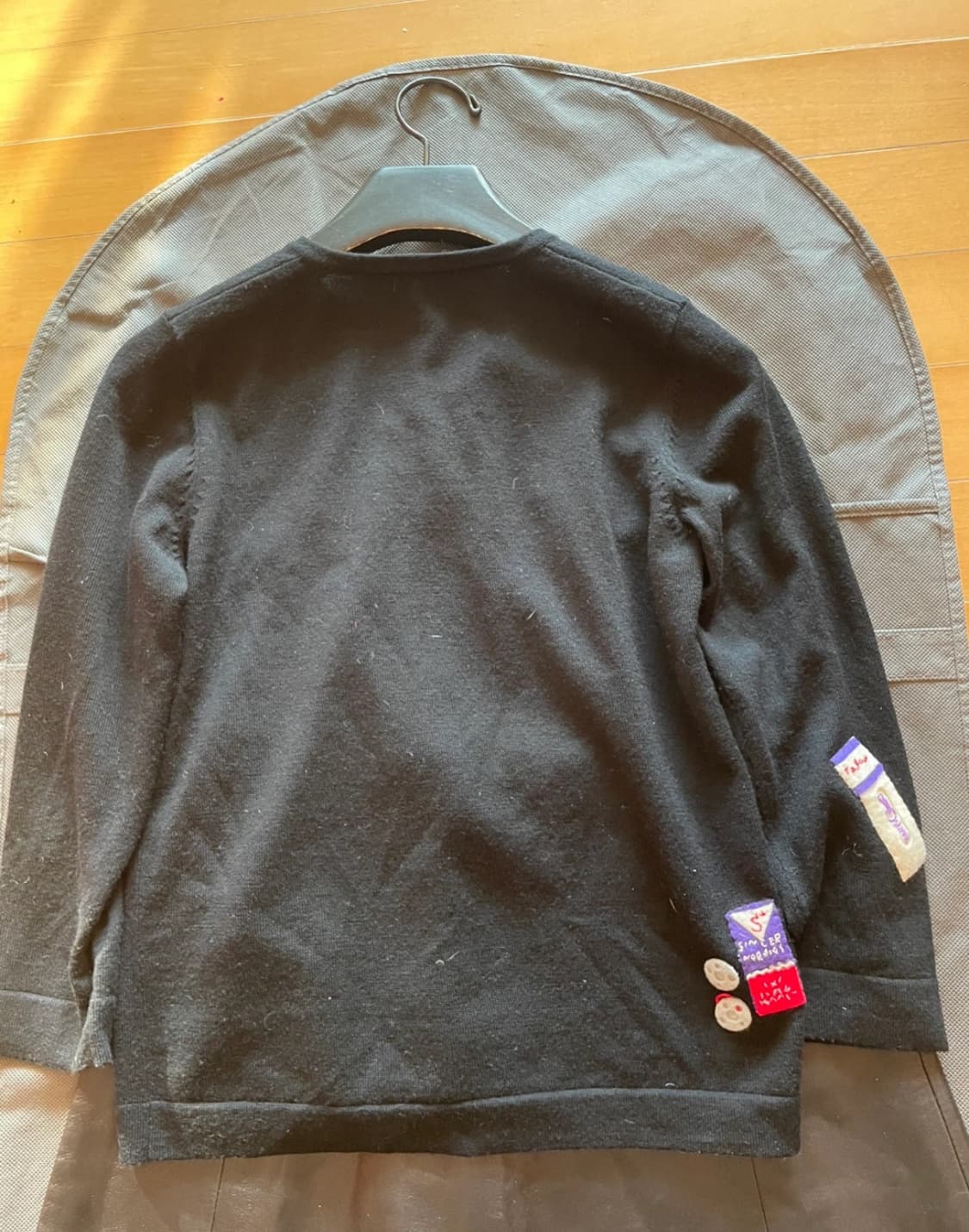 ANNA SUI의 블랙 가디건 s 상품이미지3