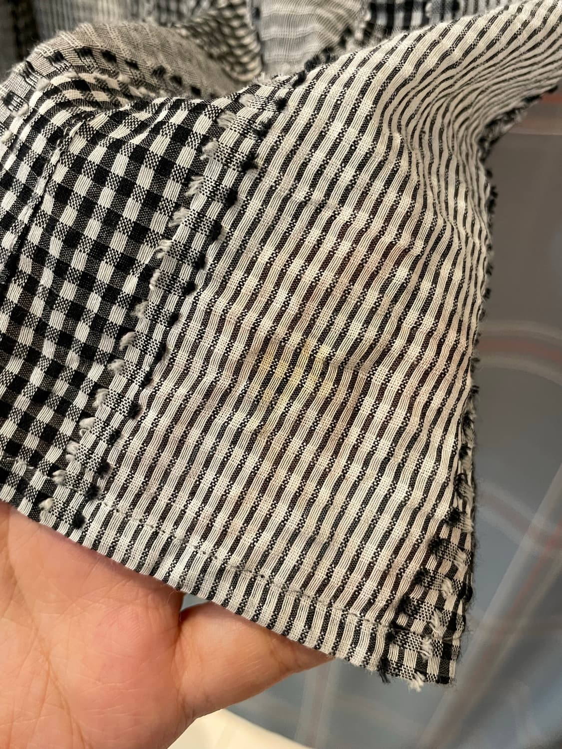 일본빈티지 모리 믹스체크셔츠 상품이미지2