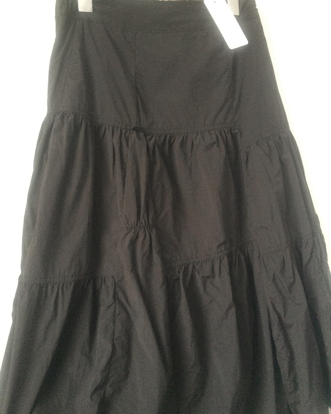 Shirring point lace layered long skirt 상품이미지3