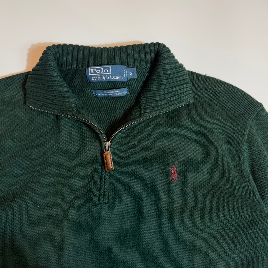 폴로 랄프로렌 그린 하프집업 니트 상품이미지2