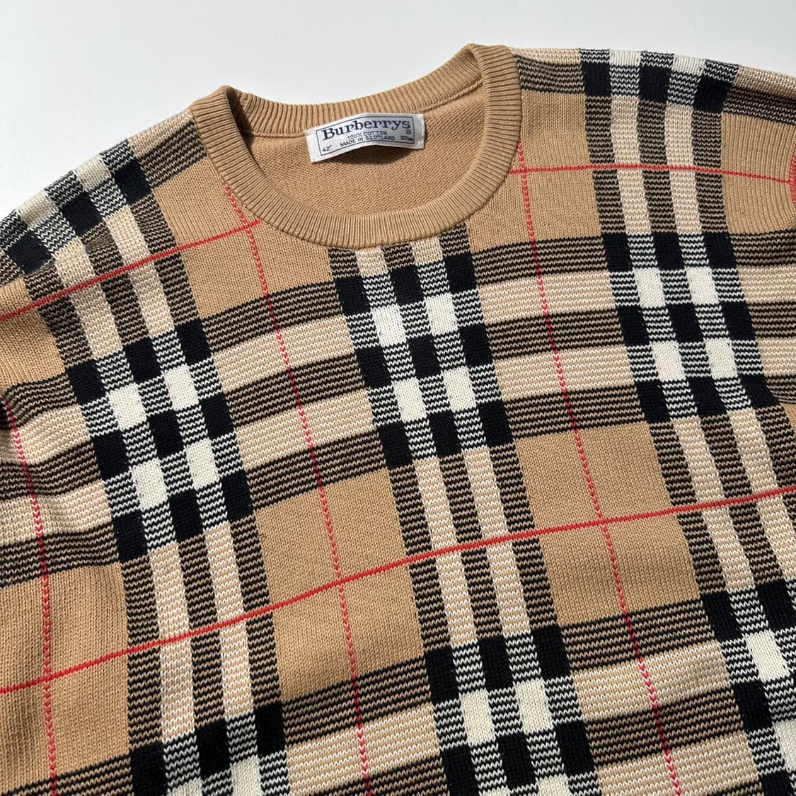 버버리 노바체크 라운드 니트 상품이미지3