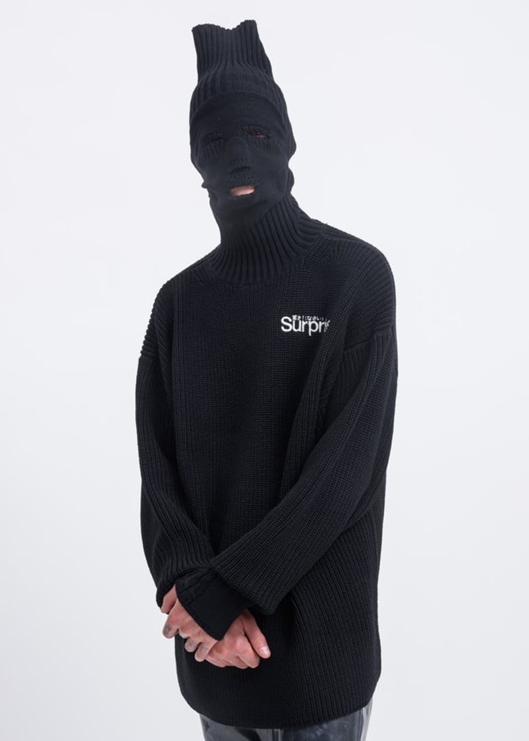 더블렛 19AW 마스크 터들렛 오버핏 니트  ‘SUPRISE’ 상품이미지2