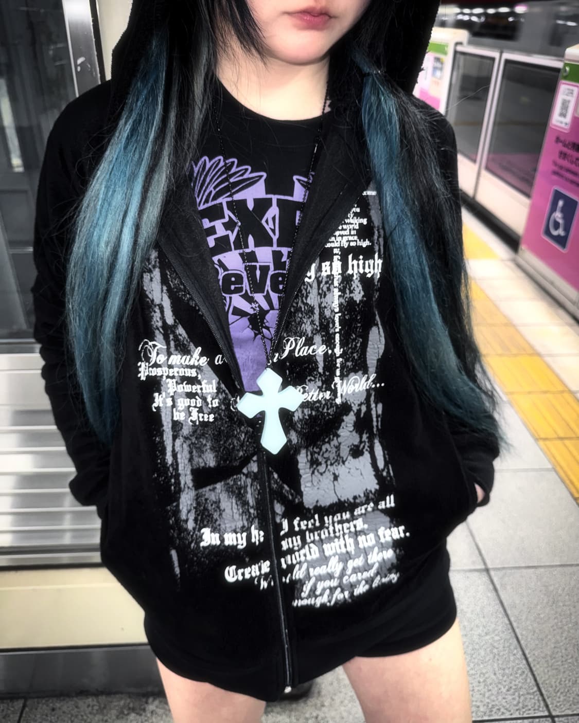 Punk Hoodie Zip-up 상품이미지1