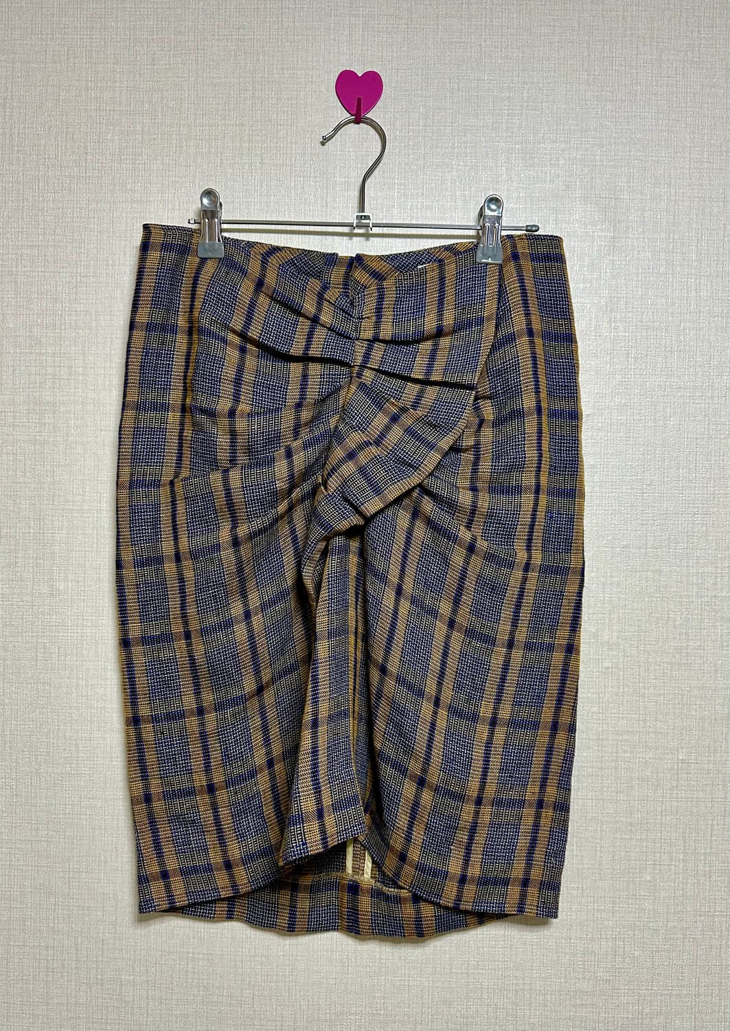 이자벨마랑 린넨 러플 타탄체크 스커트 36 상품이미지2