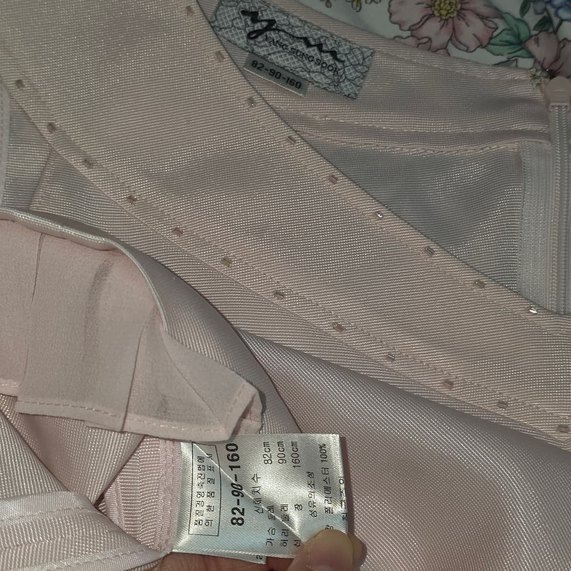 빈티지)핑크딸기우유 로맨틱 히메갸루 새틴 쉬폰 슬리브리스민소매블라우스 상품이미지3