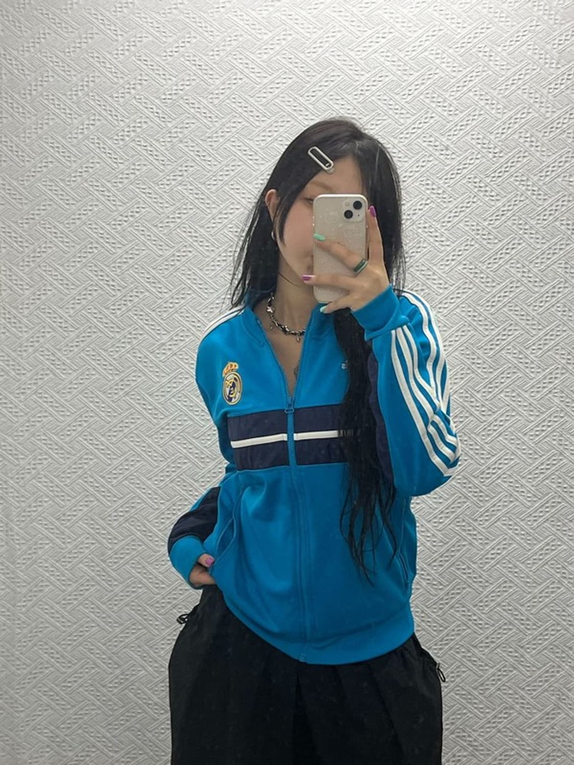 아디다스 대장급 레알마드리드 하늘색 져지 집업 100 C06722 상품이미지1