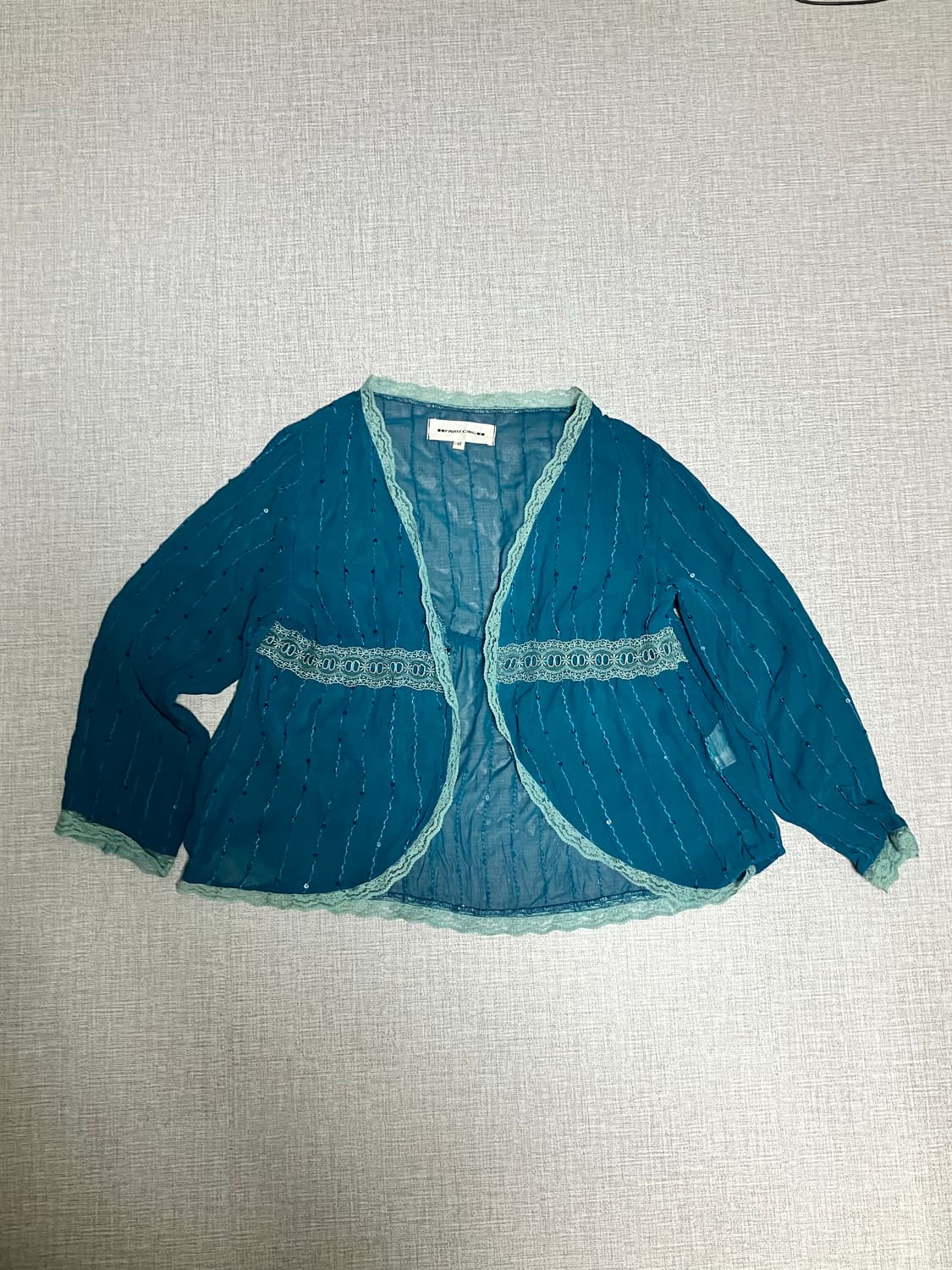 일본빈티지 Pavotcing 달천깔페어리 프린세스 공주풍 글리터가디건 상품이미지1