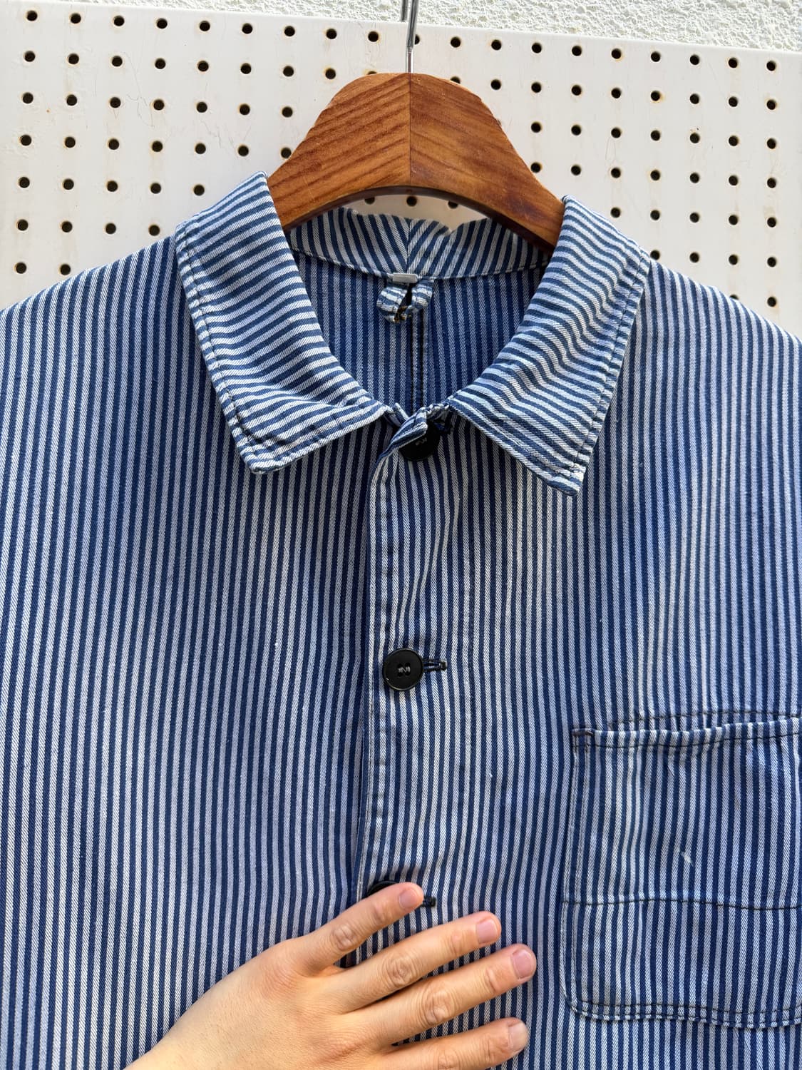 OLD EURO FISHERMAN STRIPE WORK 피셔맨 워크자켓 상품이미지7