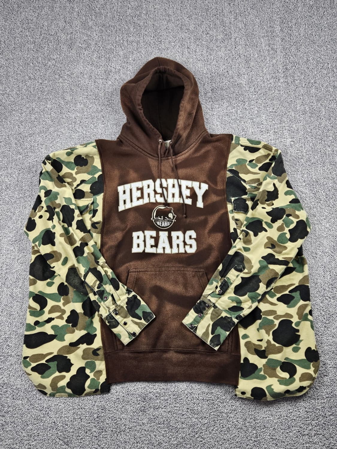 레이어컷 믹스드 카모X허쉬베어 커스텀 후디 (상세설명참조)/ 10222 상품이미지2