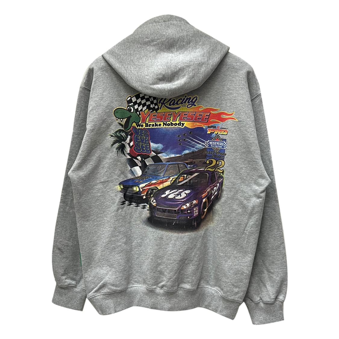예스아이씨 레이싱 오버사이즈 후드티 M 상품이미지3