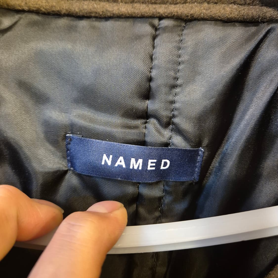 실사이즈 L~XL(착샷잇음) 브라운 울 롱코트 상품이미지5