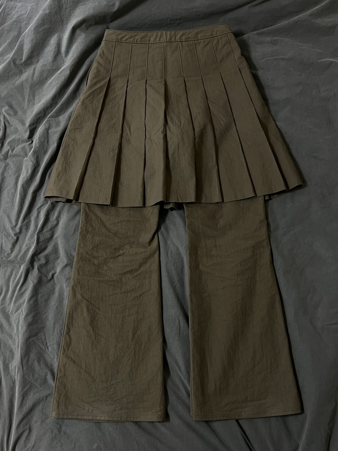 S 더콜디스트모먼트 TCM 스커트 레이어드 팬츠 브라운 상품이미지3