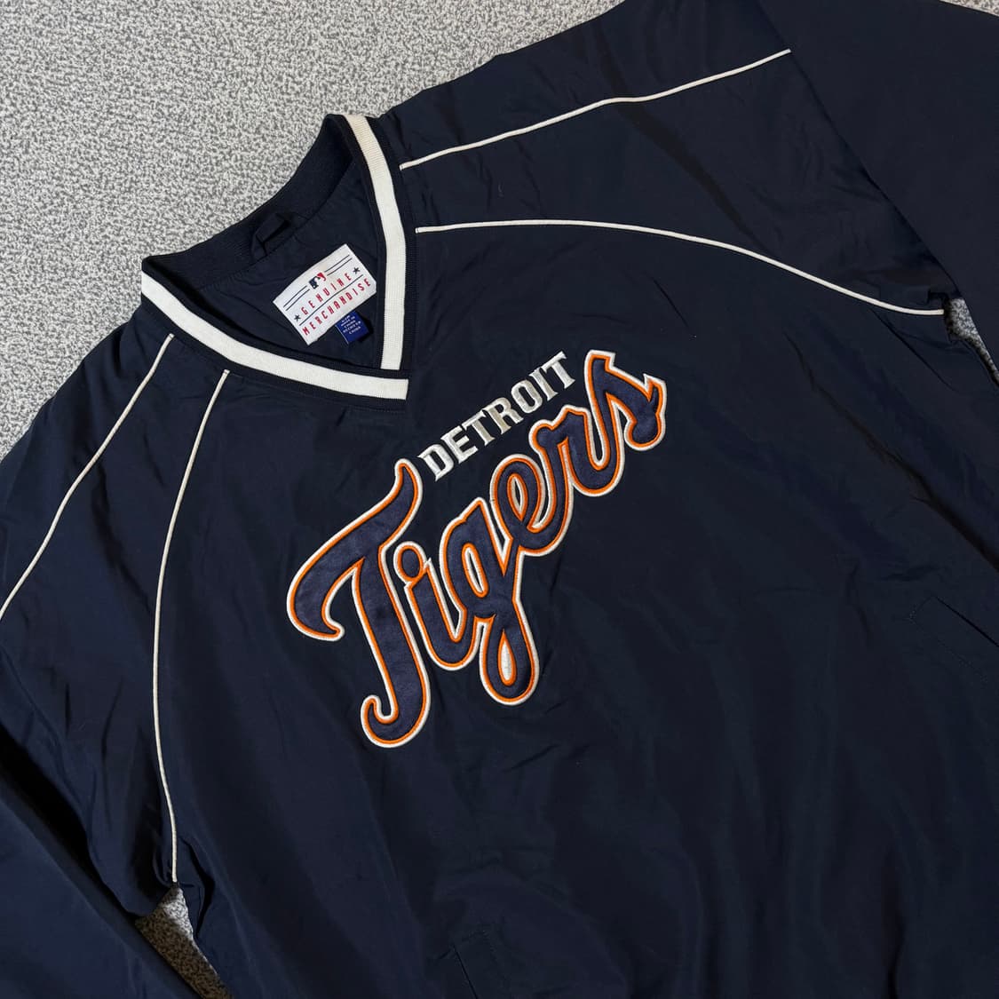MLB 디트로이트 타이거즈 바람막이 네이비 상품이미지1