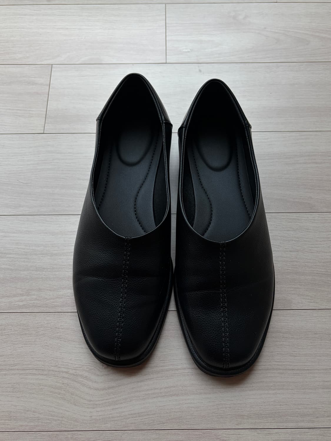 유니클로 스퀘어플랫슈즈 블랙 235 상품이미지3