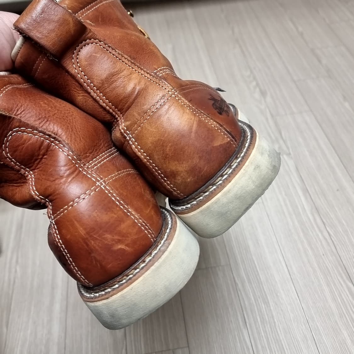 미제 usa Thorogood 쏘로굿 8인치 워커 부츠 브라운(9.5) 상품이미지7