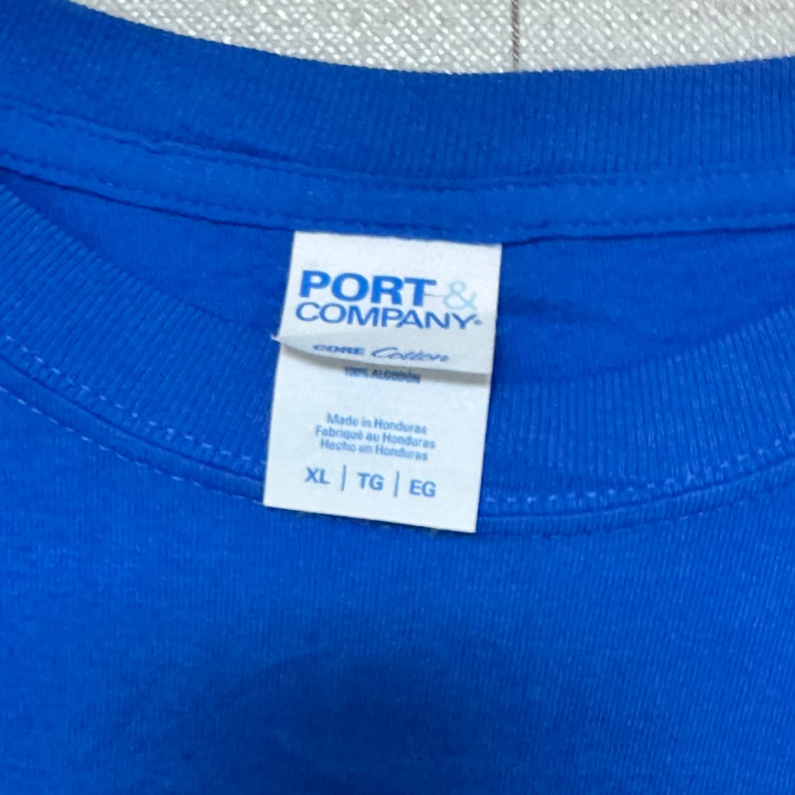 포트앤컴퍼니 블루 그래픽 반팔 XL 상품이미지6