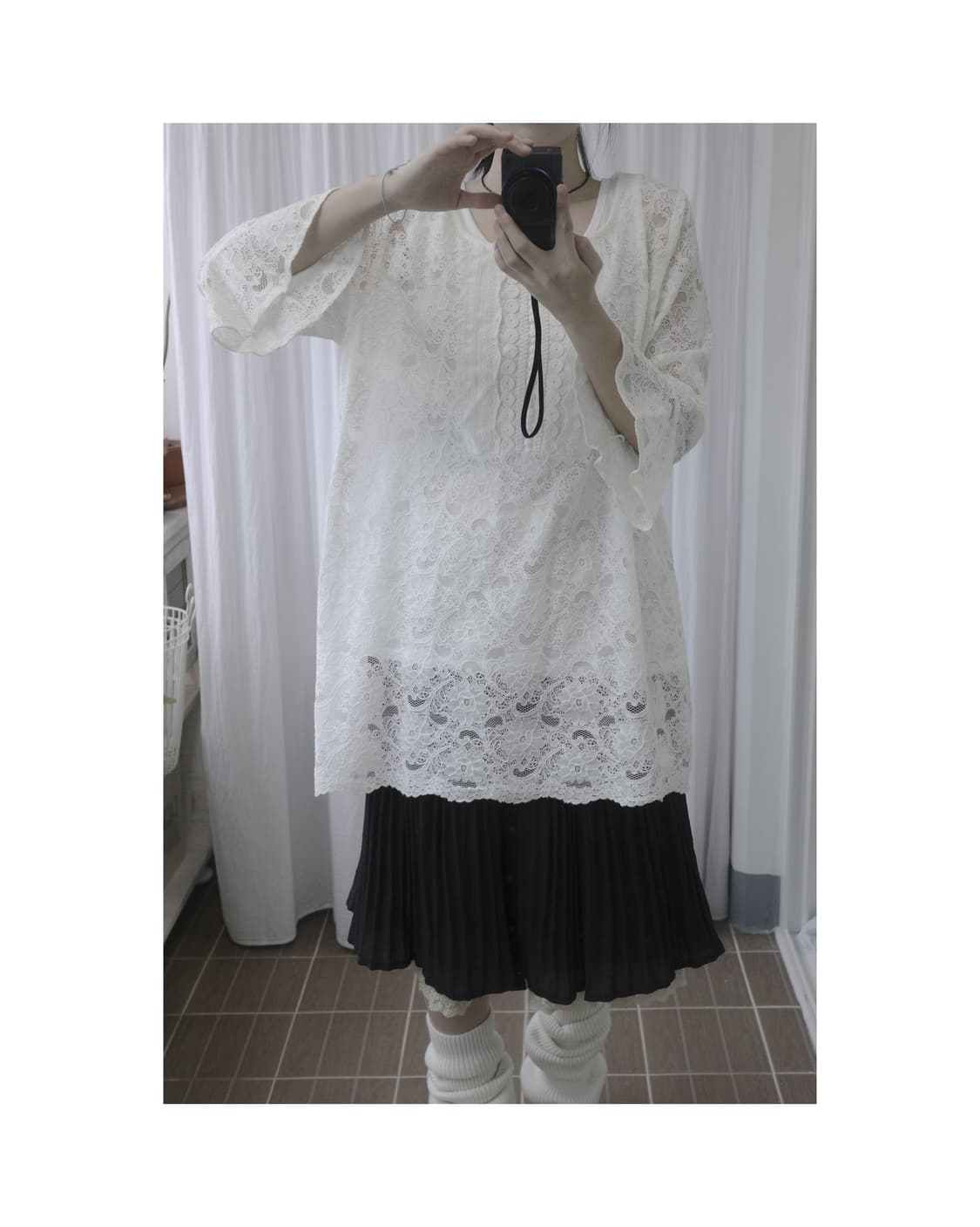 Lace lovely dress and sleeveless 상품이미지7