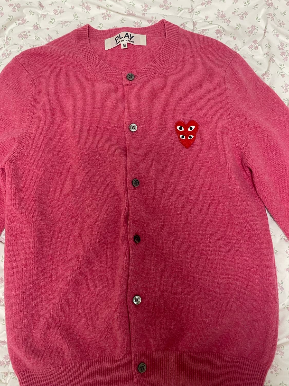 꼼데가르송 가디건 핑크 m 상품이미지2