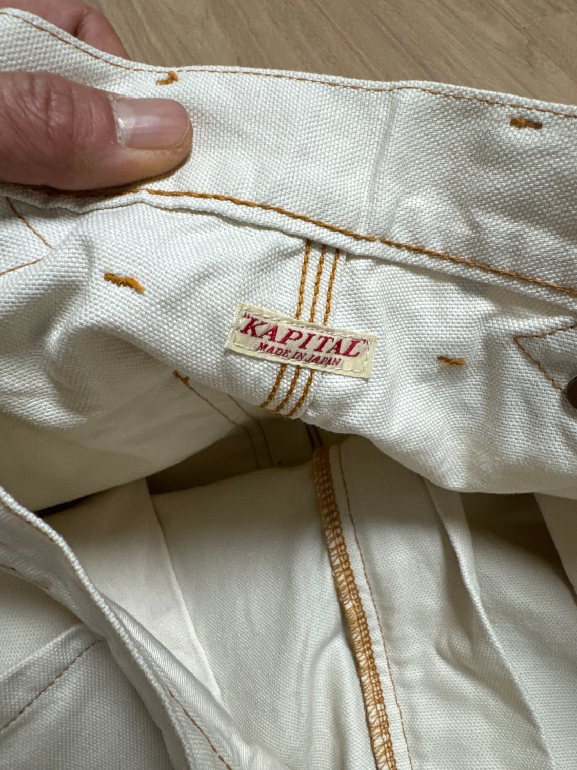 캐피탈 캔버스 지퍼 와이드 럼버팬츠4사이즈 상품이미지5