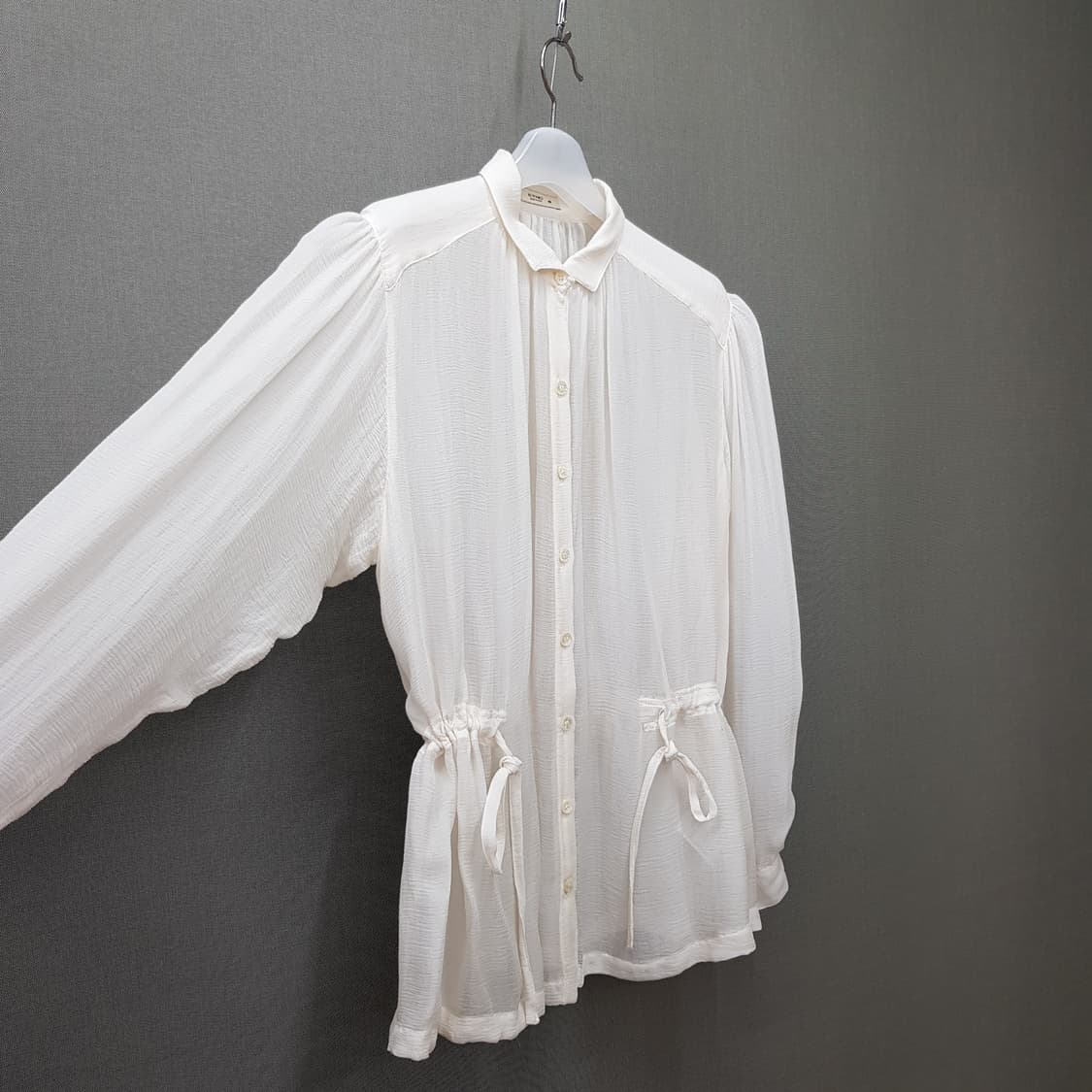 ETRO 에트로  실크 드로스트링 셔링 블라우스 40사이즈 상품이미지3