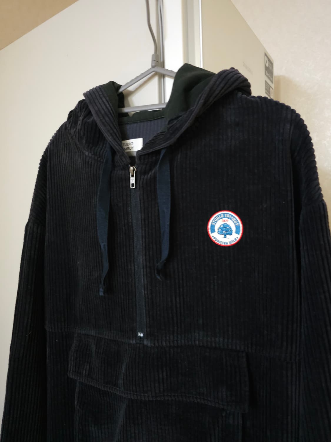 스튜디오톰보이 코듀로이 후드 롱 원피스 상품이미지2