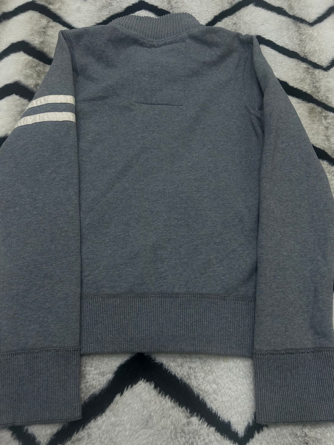 [S]아베크롬비 헤비코튼 숄카라 가디건 자켓/그레이/기모 상품이미지4