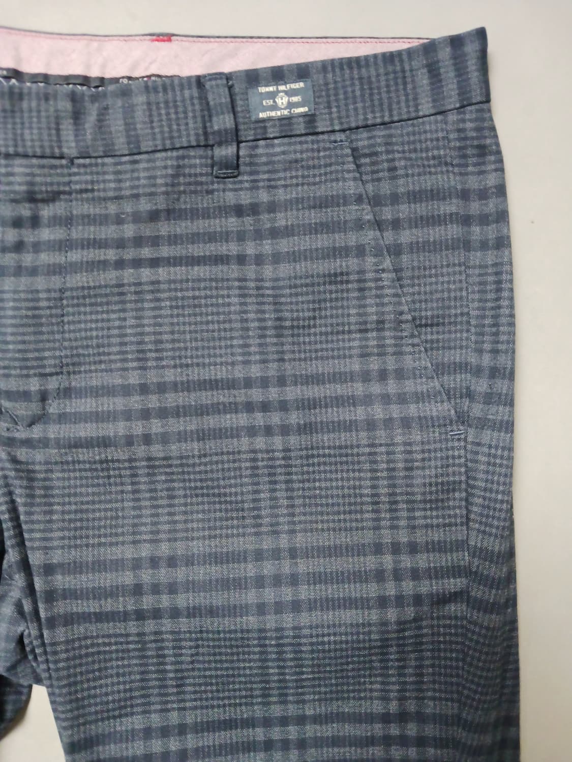 [36] 타미 힐피거 스트레이트핏 체크 덴톤 치노 팬츠 상품이미지4