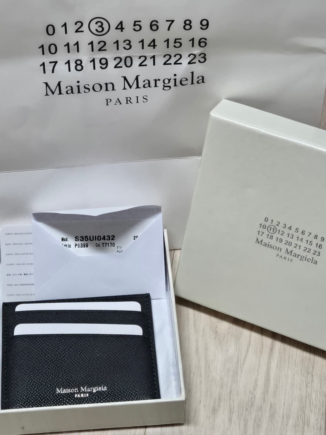 메종마르지엘라 스치티 카드지갑 다크그린 상품이미지1