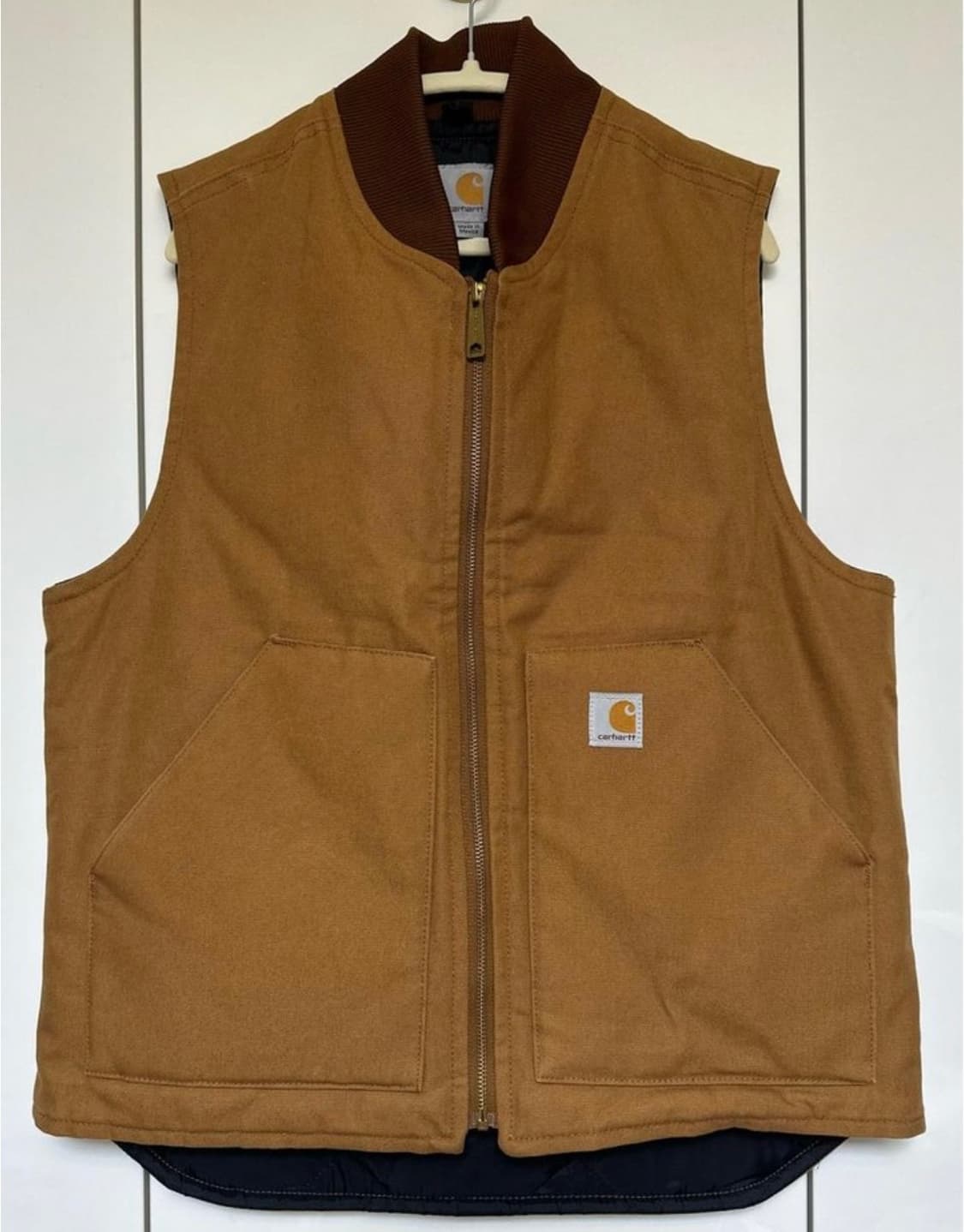 칼하트 브라운 퀼팅 누빔조끼 상품이미지1