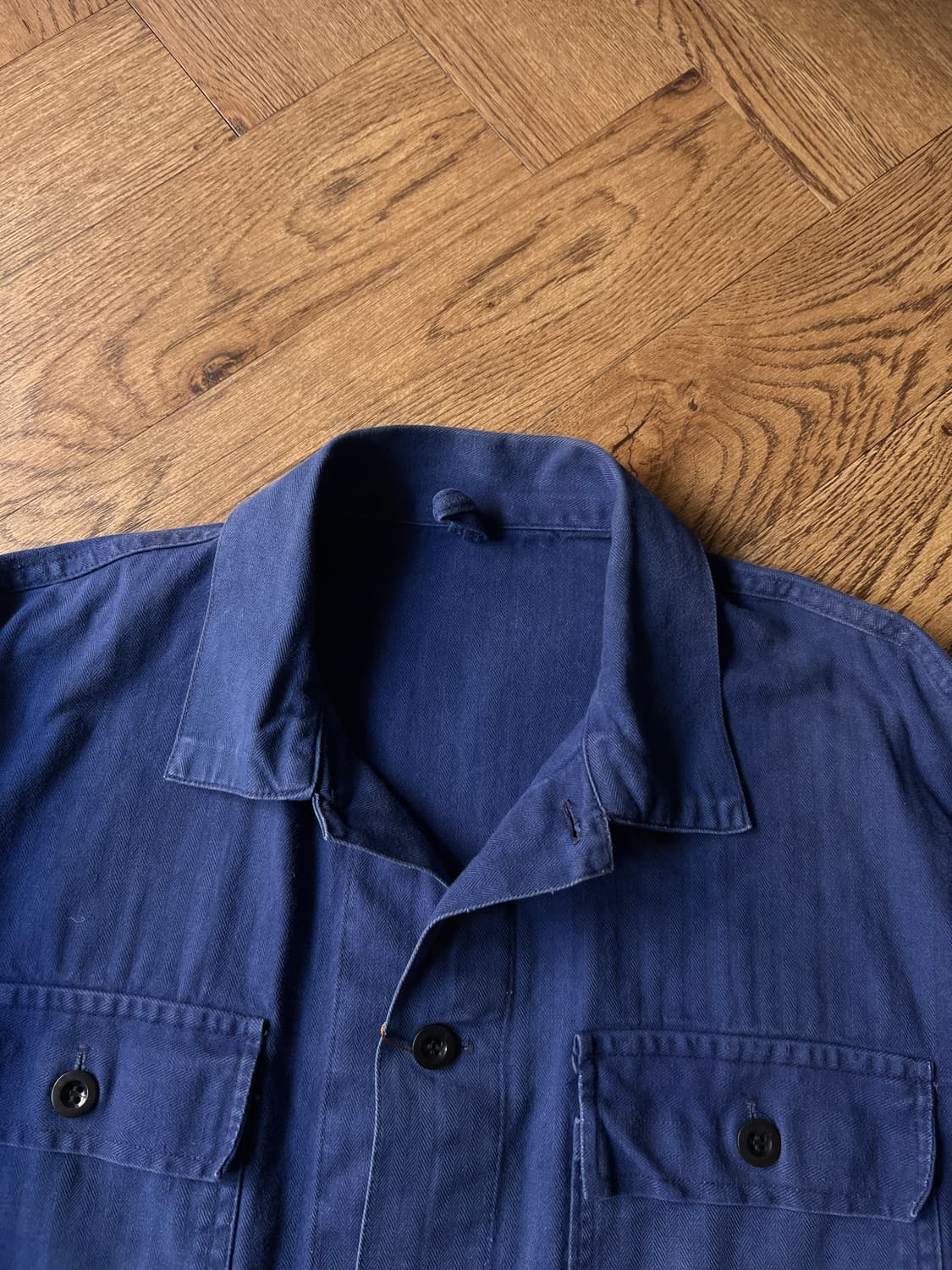 [M]90's 빈티지 4포켓 HBT 프렌치 워크 자켓 상품이미지2