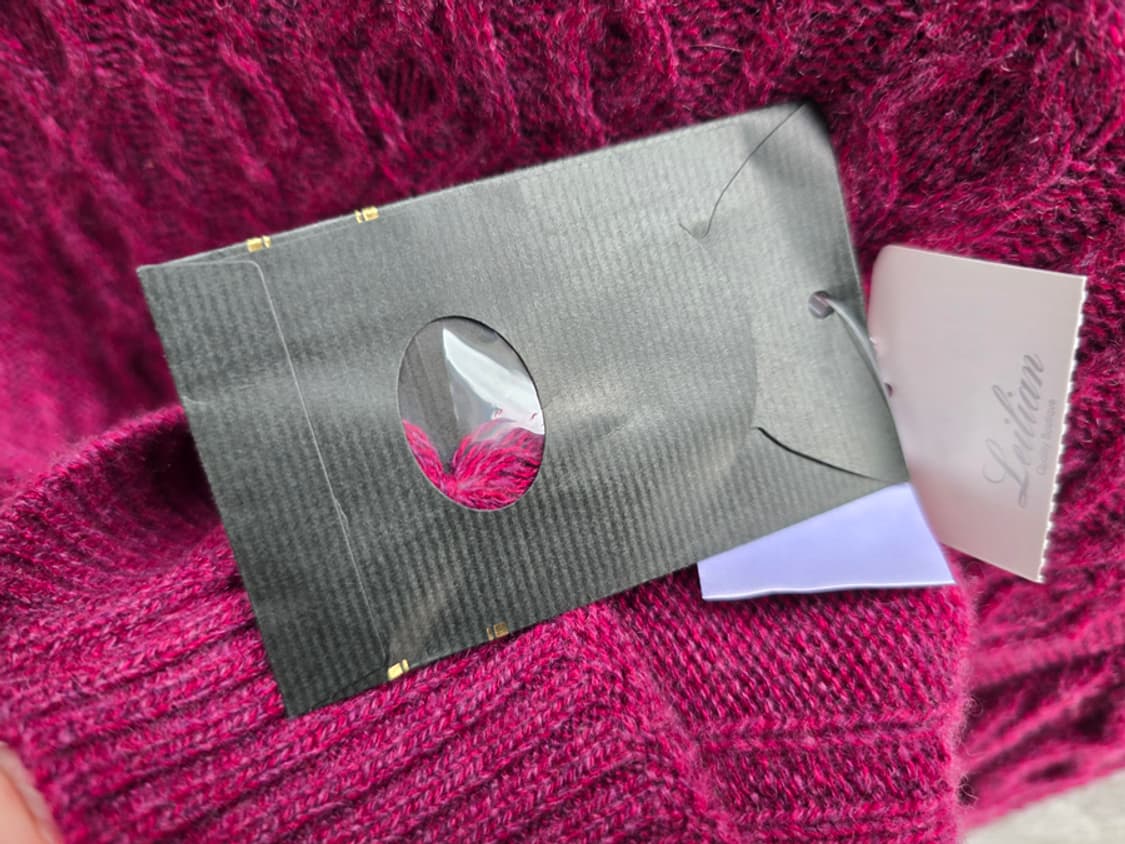 캐시미어 100% 미사용품 일본산 상품이미지6