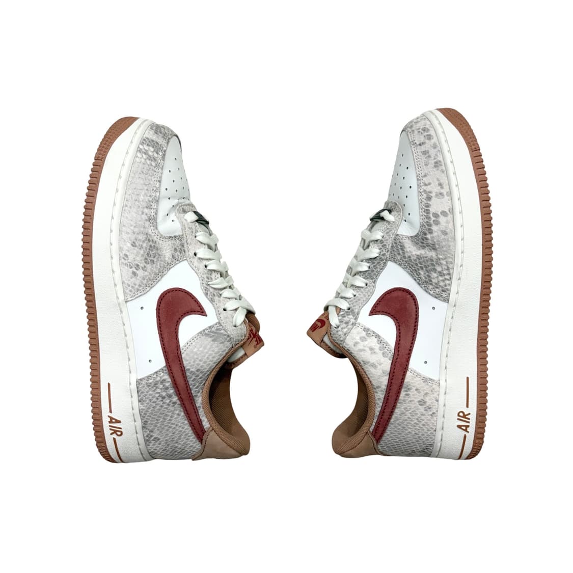 나이키 에어포스 1 로우 스네이크 스킨 서밋 화이트 신발 260 상품이미지3