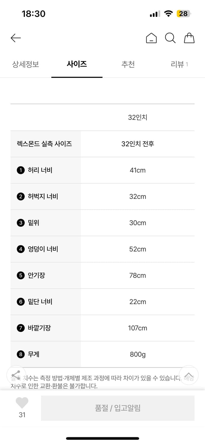 선플라워 루즈 데님 블랙 32 상품이미지3