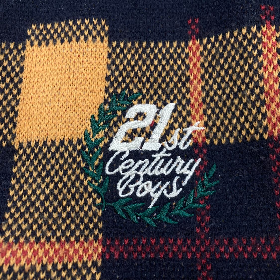 로맨틱크라운 믹스 컬러 패턴 니트 가디건 상품이미지2