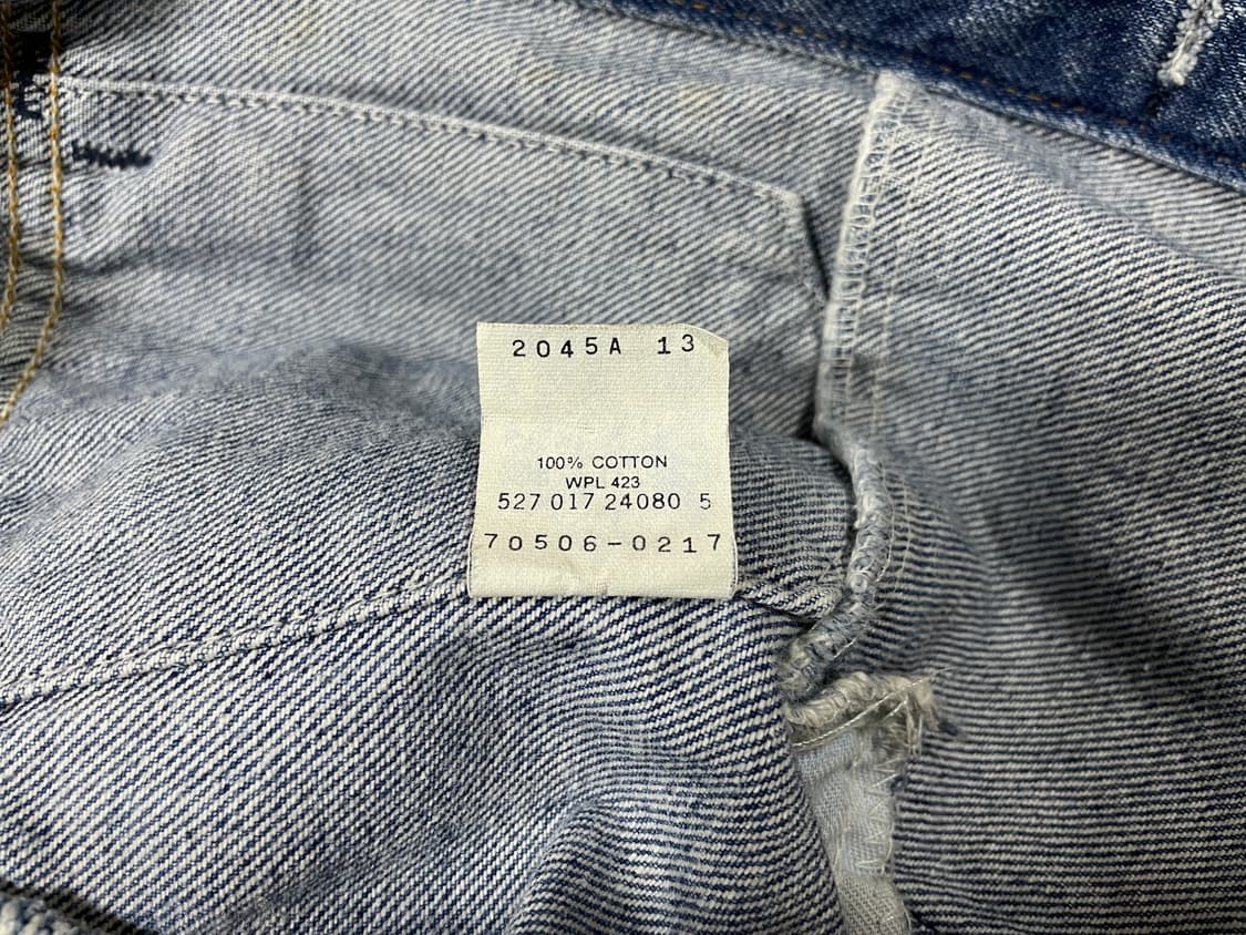 100) 80's 리바이스 3rd 중청워싱 4포켓 데님자켓(미국제) 상품이미지5