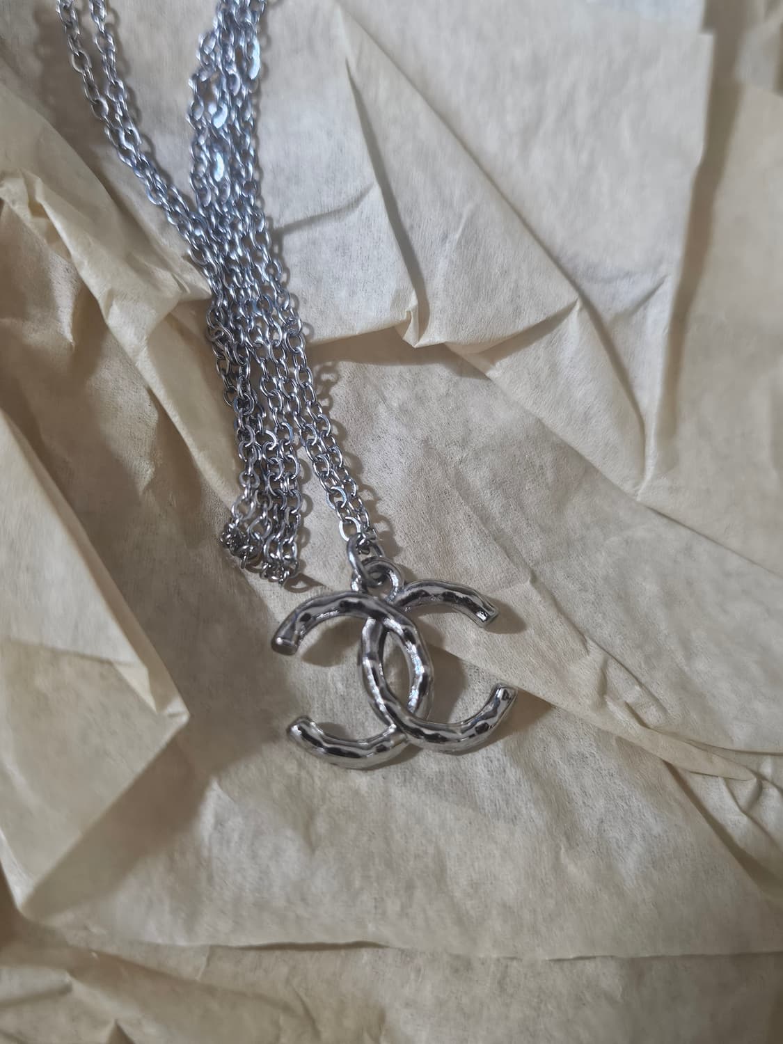 샤넬 정품 스컬 CC 남자 목걸이 남여공용 업사이클링 상품이미지1