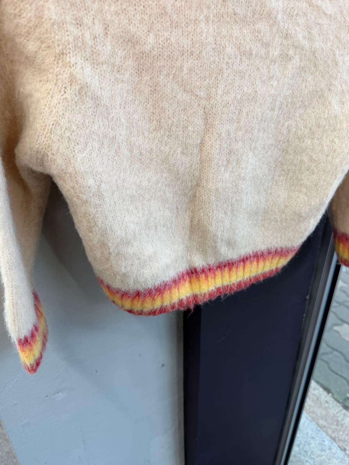 40/ 마르니 크롭 모헤어 원버튼 가디건 자켓 상품이미지9