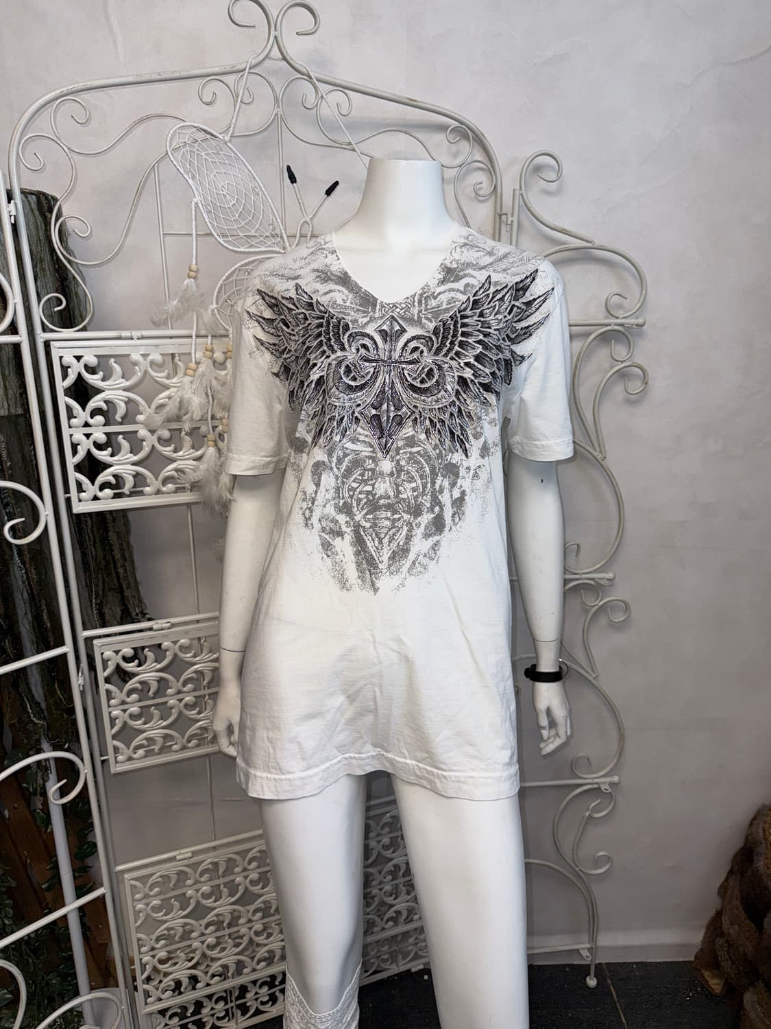 Prepotente white oriental punk graphic t 상품이미지5