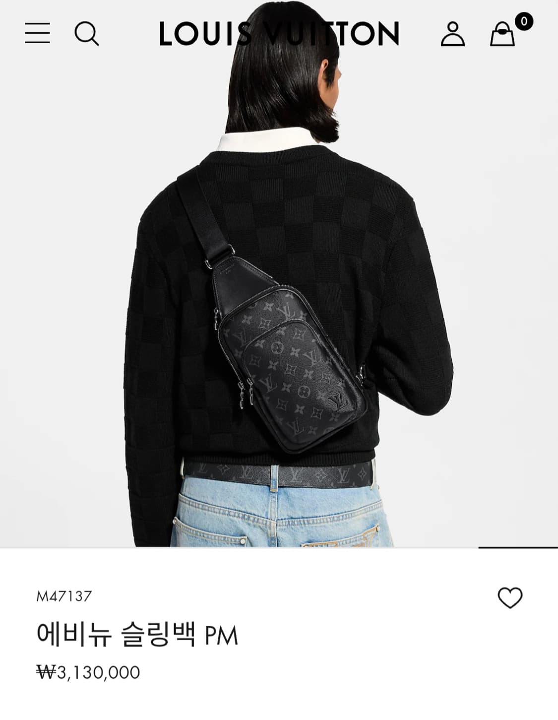 루이비통 이클립스 에비뉴 슬링백PM 범백 크로스백 신형 상품이미지2