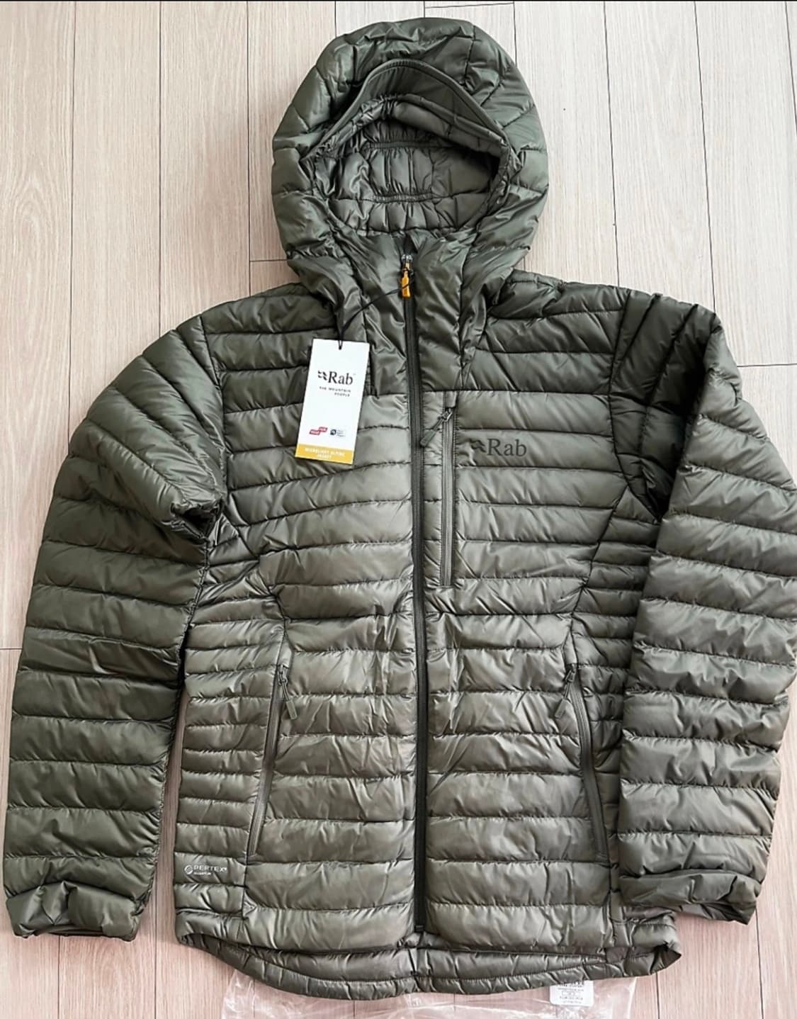 [L] Rab 랩 마이크로라이트 알파인 경량 패딩 카키 새상품 상품이미지1