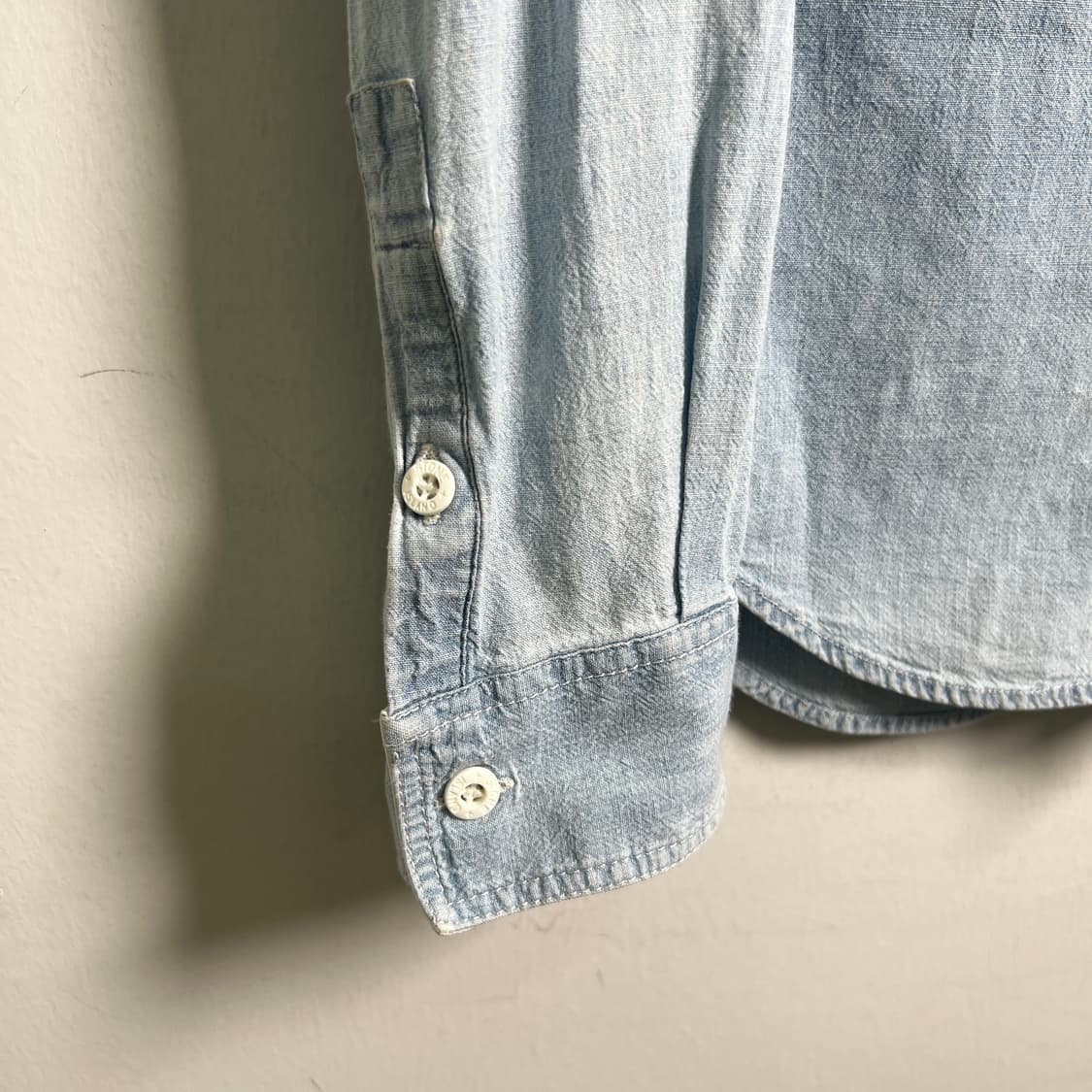 스톤아일랜드 연청 데님 셔츠 S 상품이미지7